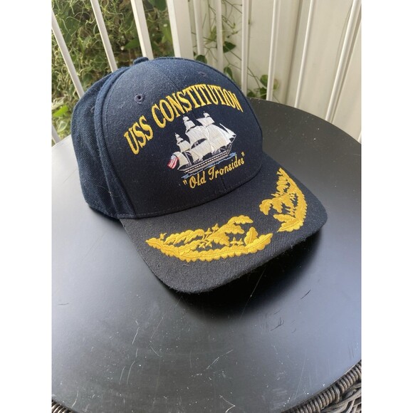 USS Constitution Snapback Hat "Old Ironsides" The Corps Cap US Navy Made In USA - Picture 10 of 11